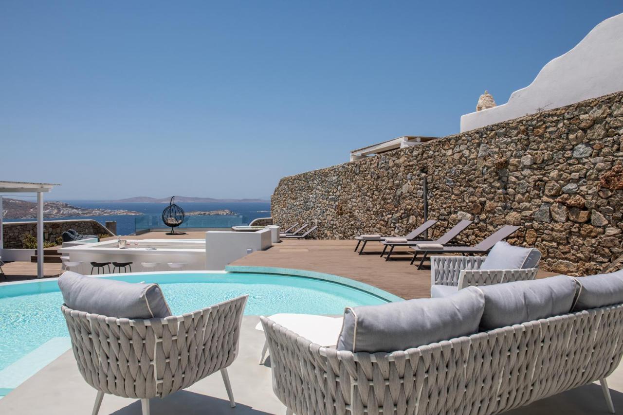 Villa In Mykonos - 6 Bedroom - 1Km From Mykonos Town - Infinity Pool - Sunset View Luaran gambar